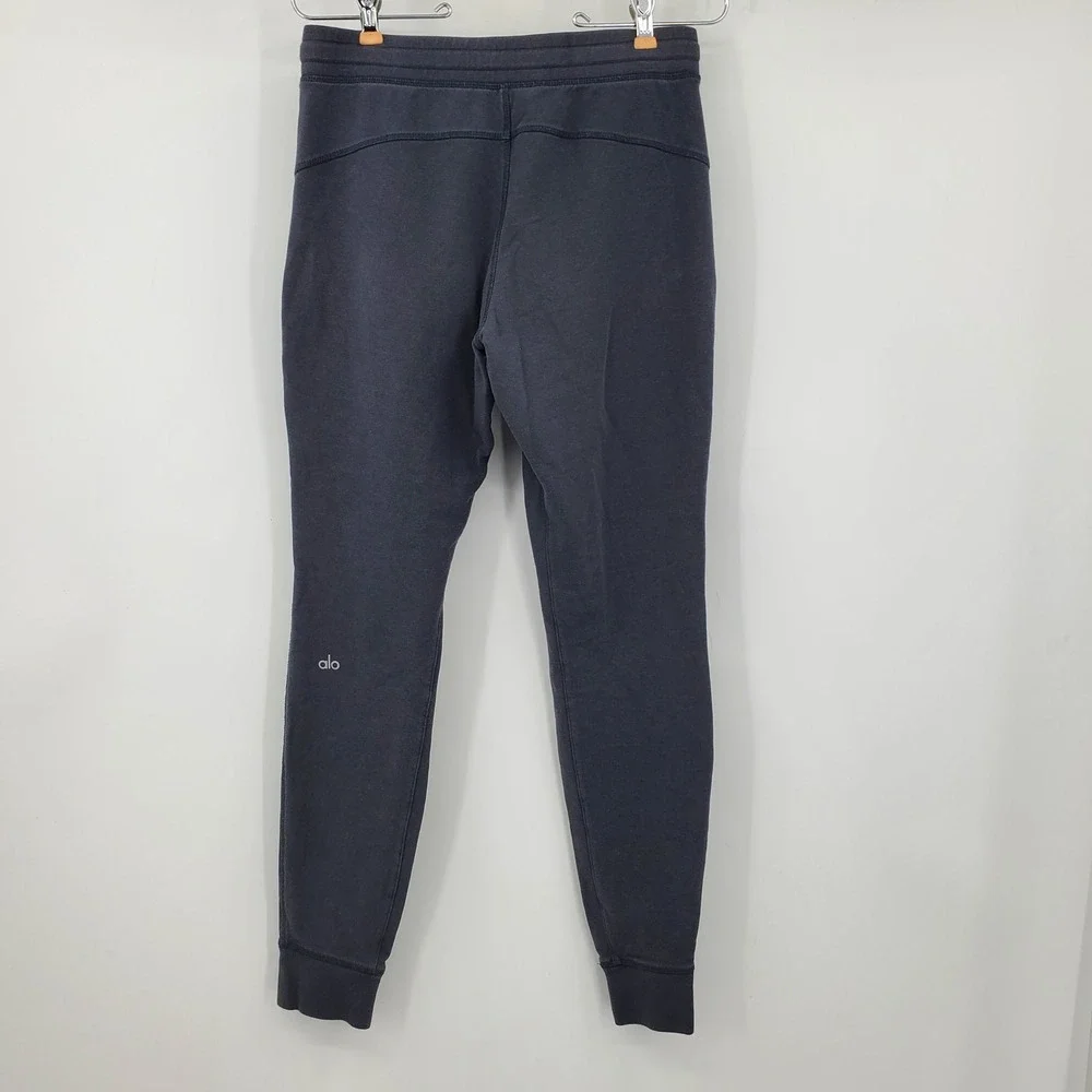 Alo Yoga Women Urban Moto Sweatpants Gray Joggers Small Biker Athletic Lounge
